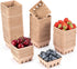 PARBEE 60 Pack Pulp Fiber Berry Basket, 1/2 Pint Vented Containers for