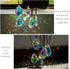 12 50mm HDCRYSTALGIFTS Pieces Crystal Prisms Chandelier Colorful Bauhinia Ornament Pendants Rainbow Maker Hanging