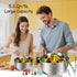 5.3Qt Stainless Steel Salad Spinner Large, Salad Washer Spinner and Dryer, Lettuce Cleaner Spinner, Vegetable Dryer