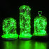 CYLAPEX 6 Pack Green Fairy Lights String, Battery Operated LED Starry String Lights for Christmas Decoration