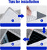 Rug Tape, 12 Pcs Dual Sided Washable Removable Rug Stopper for Non-Slip Grip on Hardwood Floors