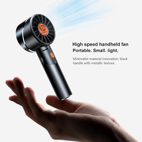 Handheld Fan, Portable Turbo Fan with 7000rpm High-Speed Motor, USB Rechargeable Mini Fan for Travel/Outdoor/Gift