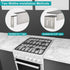 15.7" - 28" Stainless Steel Stove Gap Filler, Slide-in Range Rear Filler Kit, Backsplash for Most Brand Kitchen Stoves
