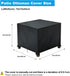 28.3 28.3 16.9 inch Patio Ottoman Cover Waterproof, x x Rectangular Outdoor Side Table Cover, Durable Outdoor Furniture