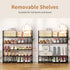 Organizer,5 20-25 Metal Shoe Tiers Shoe Storage Shoe Rack with Hooks,Fit Pairs,Adjustable Shoe Shelf