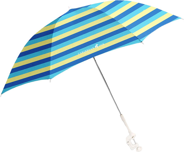 CARIBBEAN JOE Umbrella for Beach Chair, Adjustable and Universal, UV Protection