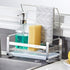 kaileyouxiangongsi SUS304 Holder,9.45 x5.15 x8.1 inches,Large Sponge Holder - Kitchen Sink Organizer - Sink Caddy
