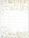 Wedding Advice Cards for Mr. and Mrs., Faux Confetti Gold Glitter, Pack of 40
