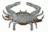 3D PARISLOFT Wood and Galvanized Ocean Theme Wall Hanging Decor (Crab), Rustic Farmhouse Decor for Living Room