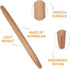 THE VIOLET Wooden French Rolling Pins for Baking, Fondant, Pasta, Dough, 17" Tapered Design - Essential Kitchen Tools