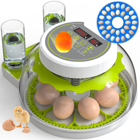 Egg Incubators for Hatching Eggs, 8/30 Chicken Egg Incubator with Automatic Egg