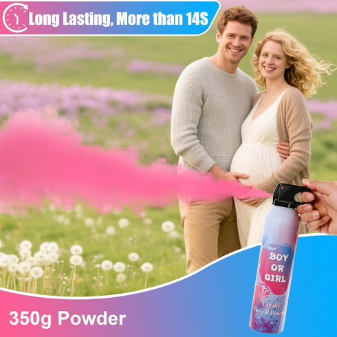 4 Pack Pink Gender Reveal Smoke Bombs for Baby Girl, Color Powder or Dust for Gender Announcement Idea, Baby Shower