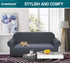 Granbest Premium High Stretch Water Repellent Sofa Cover Couch Slipcover Super Soft Fabric (Gray, Large)