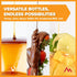8oz pack 6 Pinnacle Mercantile Refillable HDPE Plastic Honey Bottles - Easy Squeeze, leak-proof, BPA-Free, and Made