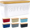 PriorityChef Large Butter Dish with Lid, Ceramic Butter Container with Airtight Cover for Counter or Fridge