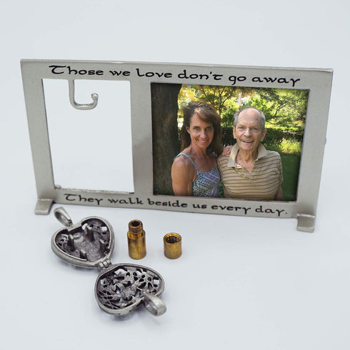 Those We Love Memorial Photo Frame with Vial for Ashes, Funeral Gift for Loss of Loved One, 2.5-inch by 2.25-inch