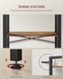 3-Tier 9.4 15.7 30.1 Inches, ULLS098K02 VASAGLE Bookshelf, Bookcase with Steel Frame, Book Shelf for Living Room, Home