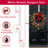 2 Pack Solid Wreath Hanger, Over The Door Metal Hook Holders for Front Door Window (White, 12 inch)