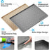 Waterproof Under Sink Mat -34” x 22” Cabinet Liner for Kitchen & Bathroom, Shelf Protector Silicone Under Sink Tray, Kitchen Cabinet Organizers and Storage Sink Drip Tray by Winisok