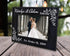 Personalized Newlywed Couples Leather Picture Frame - 7x5 Engraved Wedding Anniversary Gift