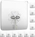10 Pack Heavy Duty Wall Hooks, 33lb(MAX) Self Adhesive, Waterproof and Oilproof Transparent Seamless Hooks