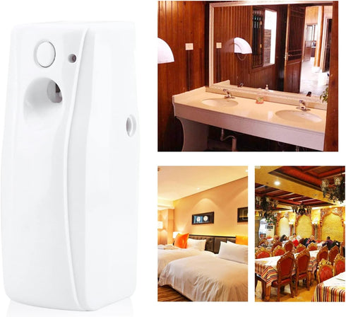 AYNEFY Automatic Air Freshener Aerosol Spray Dispenser with Light Sensor for Indoor Wall Mounted Household Appliances