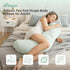 Body Pillows for Adults, Full Body Pillow for Side Sleepers, Long Body Pillow for Bed, Pea Pod Shape Long Pillow