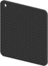 Silicone Trivets Mats for Hot Pots and Pans, Non-Slip Heat Resistant Hot Pads Set of 2, Black