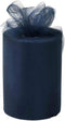 Navy Blue Tulle Wedding Decor - 6" x 100 Yards, Fabric Netting Ribbon for Wreath, Garland, Veil, Streamers, Bows, 4th