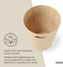 Umbra Woodrow 2 Gallon Modern Wooden Trash Can Wastebasket or Recycling Bin for Home or Office, Natural