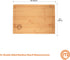 MasterChef Bamboo Cutting Board for Meat, Large Butcher Block Countertop, 18" x 12" Organic Surface