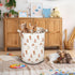 HKTZM Western Rodeo Bow Cowgirl Laundry Basket, Toybox for Girls Room, Western Laundry Basket Hamper Waterproof