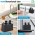Set,Hand 4-in-1 Set Kitchen Soap Dispenser and Dish Soap Dispenser,Sponge Caddy and Brush Holder Kitchen Dual Soap