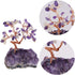 mookaitedecor Citrine & Amethyst Crystal Tree - Bonsai Money Tree with Amethyst Cluster Crystals Base for Wealth