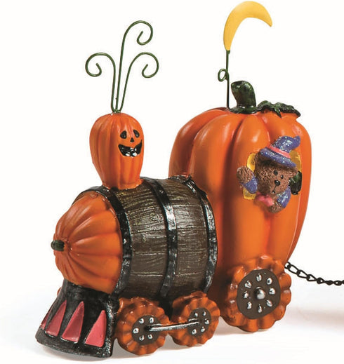 Halloween Pumpkin Express Train Tabletop Decor