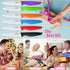 Steak Knives Set of 6 Multi-color Kitchen Ceramic Knife Set for Outdoor BBQ