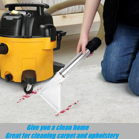 Happy Tree Hand Tool with Large 7-1/2" Clear Head for Upholstery & Carpet Cleaning, Detailing Wand Extractor