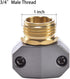 Zinc and Brass Male Clamp Coupling, Fits 3/4" or 5/8" Garden Hose Repair Fitting
