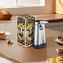 Foldable Electric Can Opener Cover, Sunflower Brown Cow, Dust Covers for Home Decor, Electric Kitchen Appliance