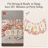 Q&High Life 1st Pre - strung Pink Highchair Banner - One Birthday Highchair Banner for Princess Girls ONE Baby Shower