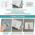 6 Pieces Wall Mount Phone Holder Self-Adhesive Organizer Storage Box for Bedroom (White, Yellow, Green, Pink, Blue)