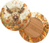 2 Pack 14-16 inch Kuiaobaty Fall Decorations Stool Covers Round Round Bar Stool Covers Cute Highland Cow Pumpkin Print