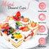 50 Pack 3.5 oz TOFLEN Plastic Dessert Cups with Spoons, Irregular Square Mini Dessert Bowls for Party Trifle, Yogurt