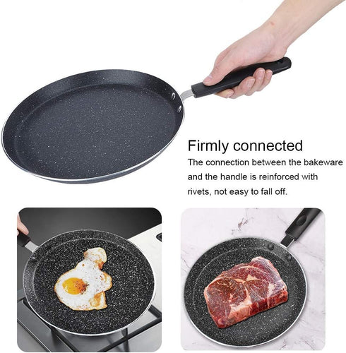 Non Stick Frying Pan, 8 Inch Egg Pan, Nonstick Electric Ceramic Induction Skillet for Kitchen Cooking Tool