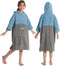 Hiturbo Kids Changing Towel Hoodie: Absorbent Quick Dry Surf Poncho, 3/4 Sleeve