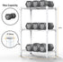 MZG Wire Storage Shelving, 3-Tier Utility Shelving Unit, Steel Organizer Rack for Home, Kitchen, Office, White