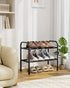 2-Tier Closet, 17.5"32.6" 9.1" 15.4", Kitsure Extendable Shoe Rack - Adjustable Metal Shoe Organizer, Sturdy