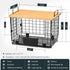 1 Pack Counter Stackable Storage Trash Bag Baskets with Bamboo Top, Large & Standard Trash, Garbage Bag Holder