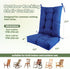 QemoraHome Set Outdoor Rocking Chair Cushion Waterproof Weather Resistant Tufted with Ties, Non-Slip High Back Chair