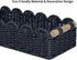 Set 2 CubesLand Scalloped Edge Decor Baskets for Home, Living Room, Toilet Paper Storage Basket for Over Toilet Shelf